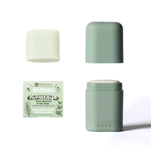 Зелёный многоразовый аппликатор + твёрдый дезодорант Himalaya..